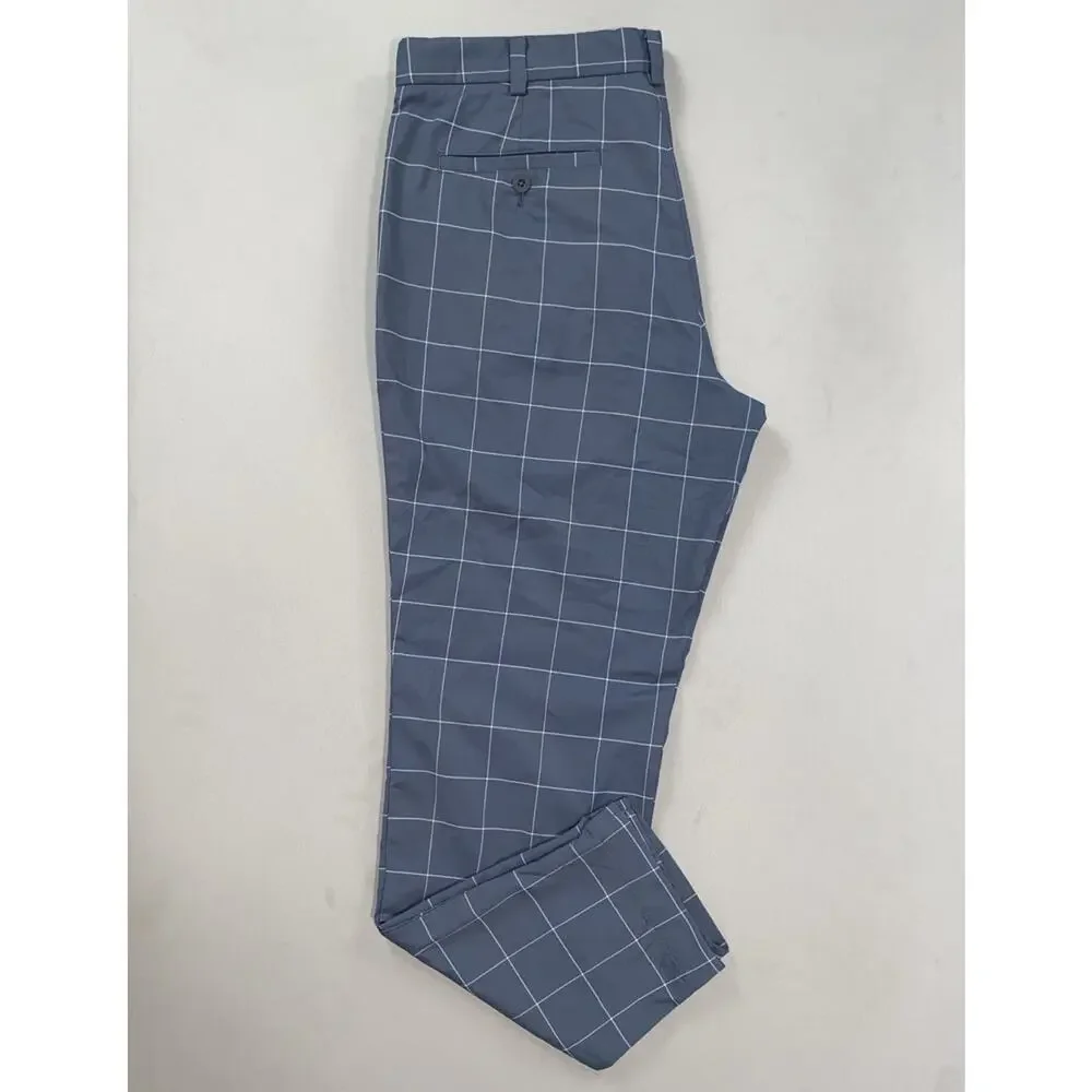 Nike 452701 Men's Tour Performance Windowpane Plaid Performance Golf Pants 33X29